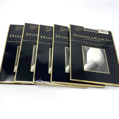 90s Donna Karan New York Vintage Black Essential Toners Pantyhose
